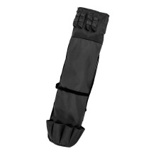 Fishing Rod Reel Organizer Bag - Foldable Travel Case for Fishing Poles - Black Storage Carrier for Rods and Reels
