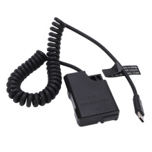 Nikon D5600 D5500 Dummy Akku ENEL14 Netzadapter DC-Kupplung Typ C