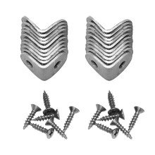 20 Pcs Stainless Steel L Bracket Corner Brace Joint Right Angle Bracket Fastener L Shaped Corner Fastener Joints Bracket