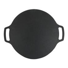 Multifunctional Round Griddle for Gas Cooker, Wide Use Korean BBQ Grill Pan with Even Heating, Convenient & Easy Clean Design for Indoor Outdoor