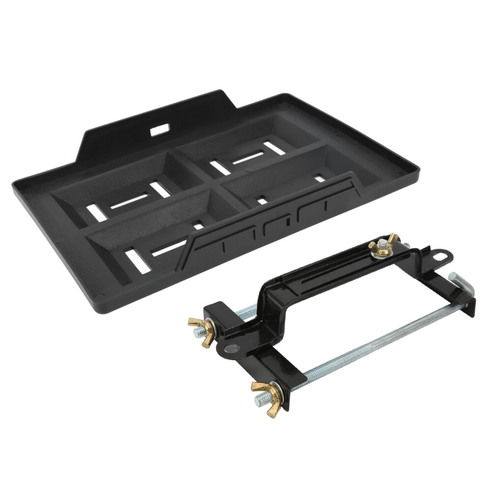 Battery Tray Bracket For Car Universal Fit Battery Holder With Hold Down Clamp Adjustable Clamping Range Sturdy Construction And Recessed Slots 9448196699218
