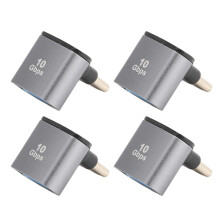 Adattatore da USB 3.1 Type C maschio a USB A femmina con inclinazione di 90 gradi, trasferimento dati ad alta velocità e ricarica rapida con