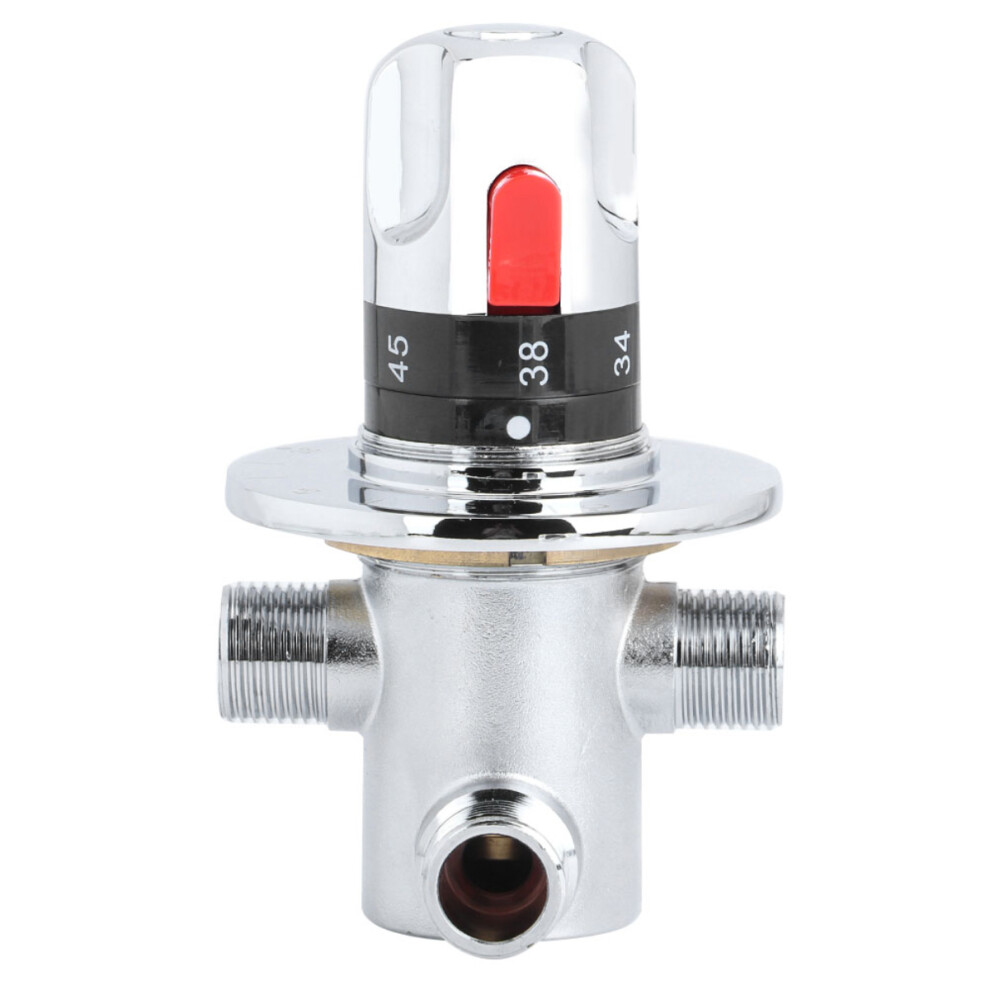 Temperature Control Valve Thermostatic Mixing Valve With Durable Performance Adjustable Flow Solid Brass Thermostatic Faucet Shower Water Valve For 9004841770475