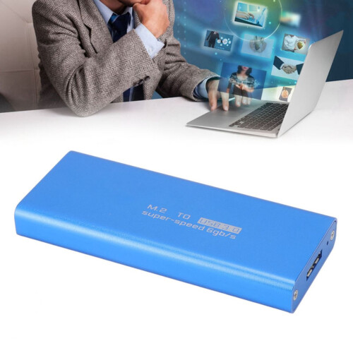 Boîtier adaptateur SSD mSATA - Design simple, finitions soignées, compatible GPU, Windows, macOS et Linux, compatible avec les emplacements 2