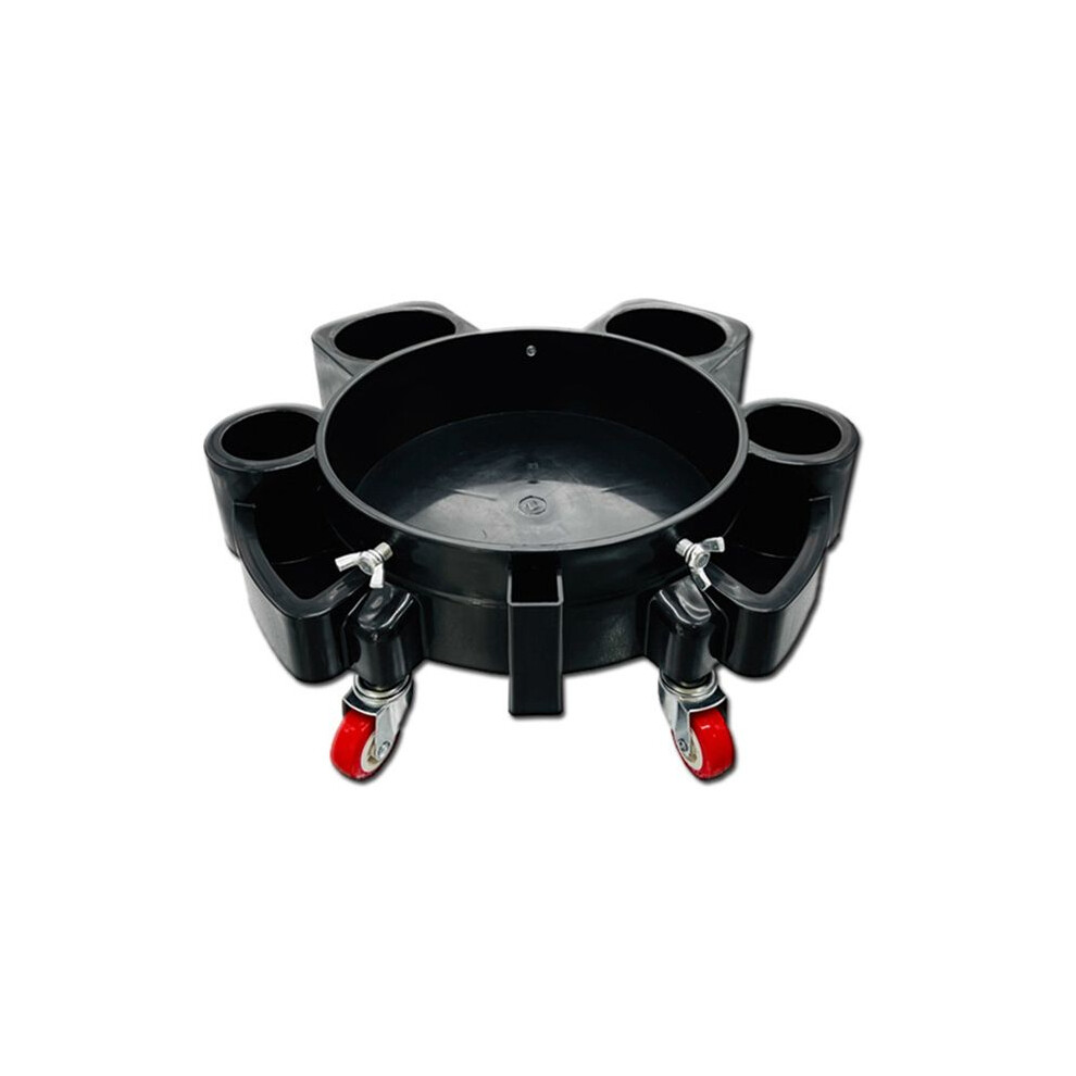 360 Turning Automobile Multifunctional Car Wash Bucket Base Pulley Mobile Base Car Wash Base Beauty Car Washing Tools 6033112484103