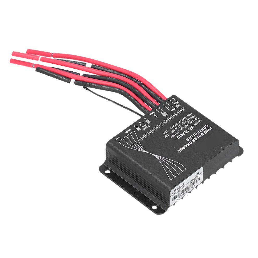 Industrial Grade 10A Pwm Solar Charge Controller 12V/24V For Rv Use 4641376668966