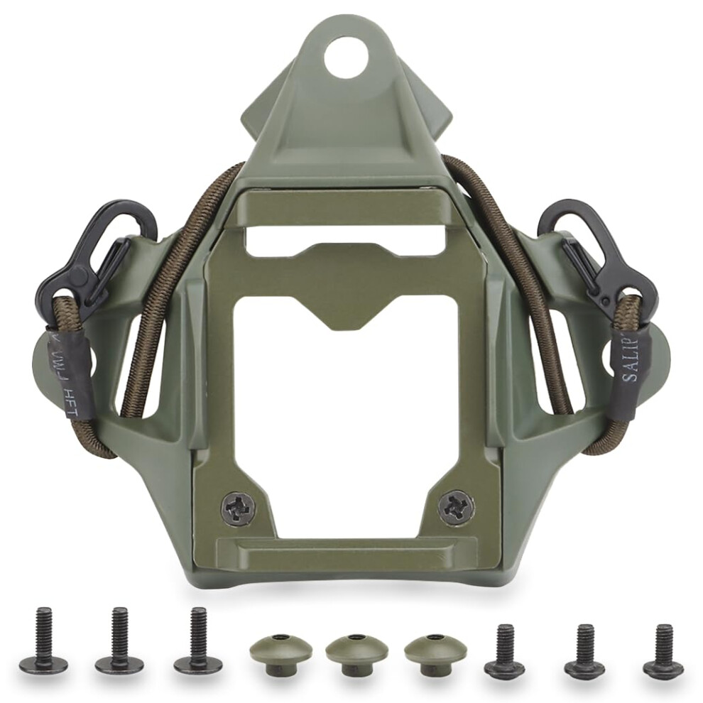 Nvg Shroud For Ach/Mich/Opscore/Fast Tactical Helmet, Goggles Mount And Sports Camera Bracket Base, Green 9187378501511