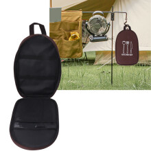 Camping Kochgeschirrtasche mit Griff, Nylon, 36x22,5 cm, Braun
