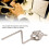 Marching Music Holder Silver Iron Portable Marching Stand Lightweight 5