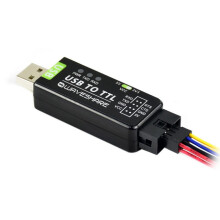 Cuibheoir Tionsclaíoch USB go Sraitheach, Modúl Cumarsáide Ardfheidhmíochta Sliseanna FT232RL Bunaidh le Ciorcaid Ilchosanta agus Leictreastatach