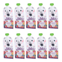 10 pochettes alimentaires pour bébé rechargeables de 200 ml – Facile à nettoyer et conçues pour être congelées