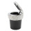 Universal Car Ashtray with LED Light DiamondStudded Smokeless Container White 14