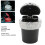 Universal Car Ashtray with LED Light DiamondStudded Smokeless Container White 8
