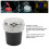 Universal Car Ashtray with LED Light DiamondStudded Smokeless Container White 4
