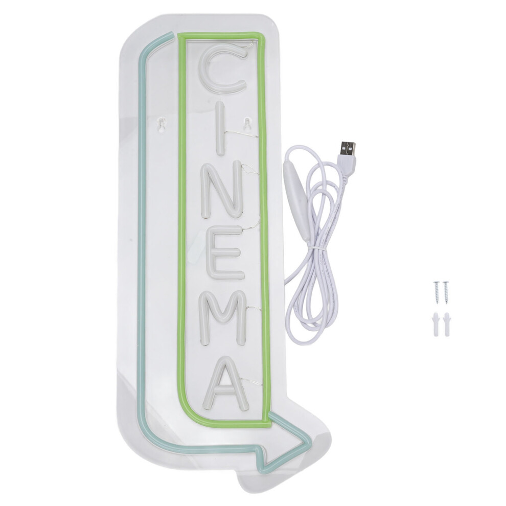 Kino Zeichen LED Dimmbare Pfeilspitze Brief Licht
