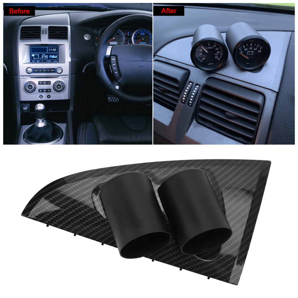 2In Abs Gauge Pod Holder For Falcon Ba Bf Xr6 Xr8 Xr6t Carbon Style 8491376677651