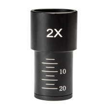 Biological Microscope Eyepiece 2X Barlow Lens For 23.2mm Mount Port, Compatible Microscope Eyepiece, 2X Magnification