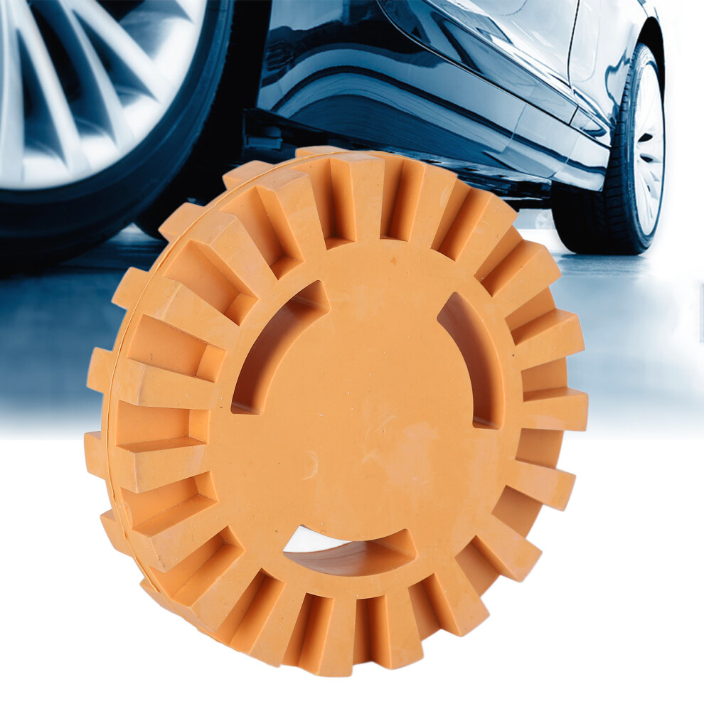 Multi-Use 4In Rubber Eraser Wheel For Car Decal & Adhesive Removal 3381376679548