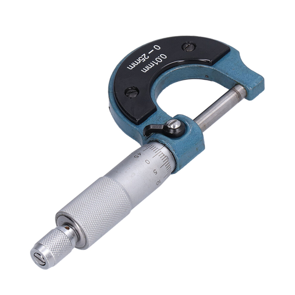 0-25Mm Outside Micrometer Gauge In Steel High Accuracy 0.01Mm Wrench Included 4031376681797