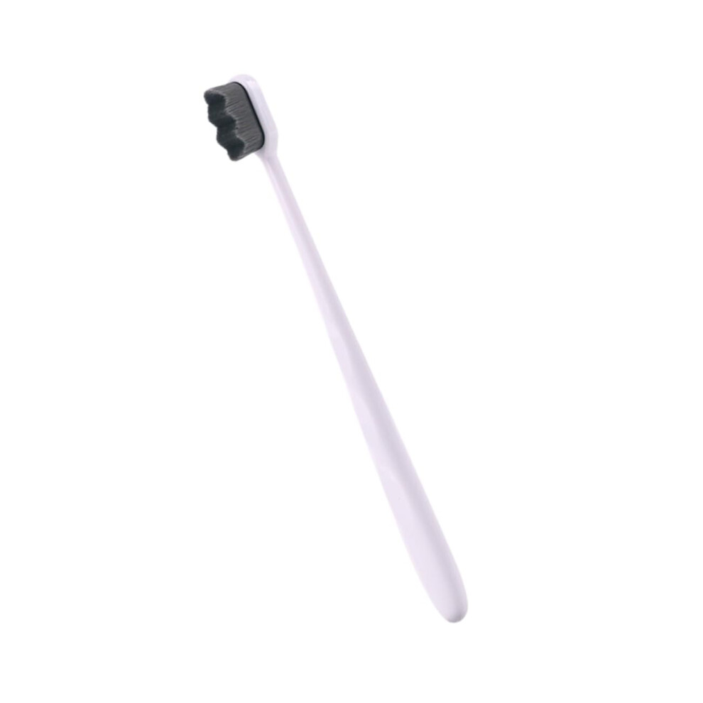 Soft Bristle Nano Toothbrush for Sensitive Teeth with Ergonomic Slip Grip and Easy Rinse Design