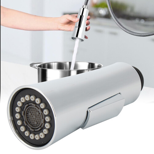 Toggle Between Spray and Stream Kitchen Faucet Nozzle, Strong Stream for Full Sink Access Replacement Pull-Out Sprayer Head with ABS Build, 2