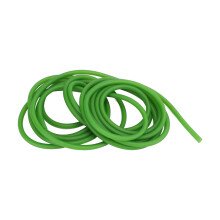 Q4070 5m Fluorescent Green Latex Elastic Tube, 4mm Inner Dia