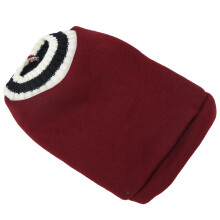 Wine Red Pet Knitwear V Neck XS for Cats Dogs Rabbits Chinchillas