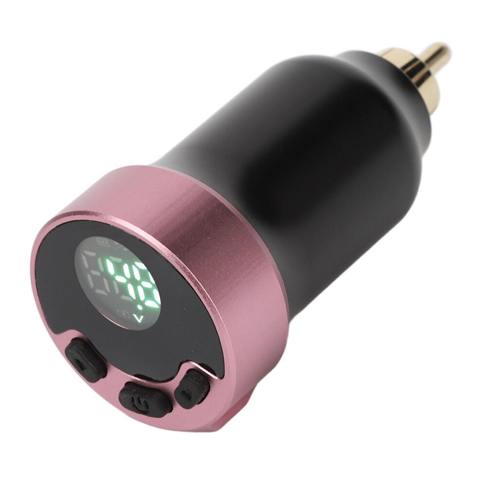 Pink Wireless Lcd Tattoo Power Supply 4-12V 1600Mah Battery