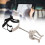 Durable Iron Silver Music Stand, Compact, Stable, Easy Carry 16
