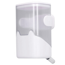 Automatischer Wasserspender aus Edelstahl für Haustiere, 10x12x17,5 cm, Weiß