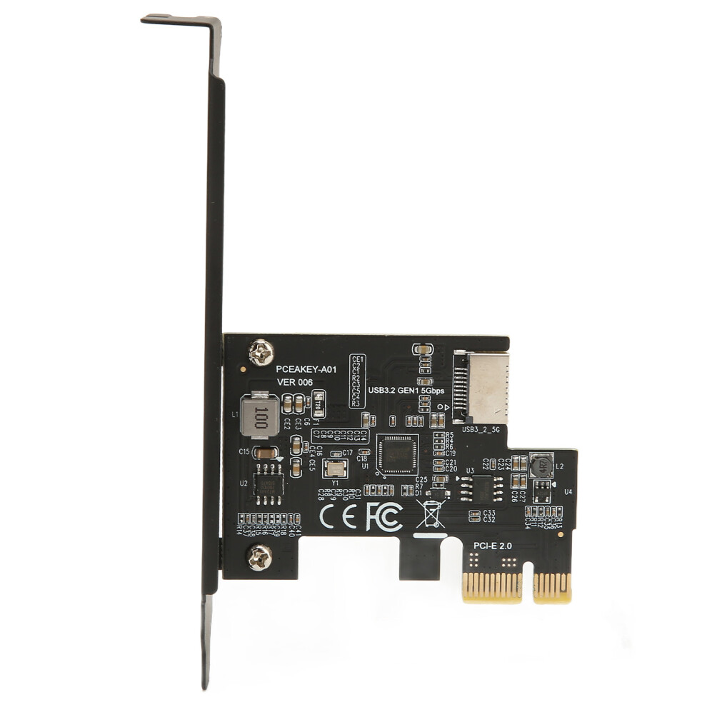 Pcie To Usb3.2 Gen1 5Gbps Expansion Card For Desktop Black 9341373042008