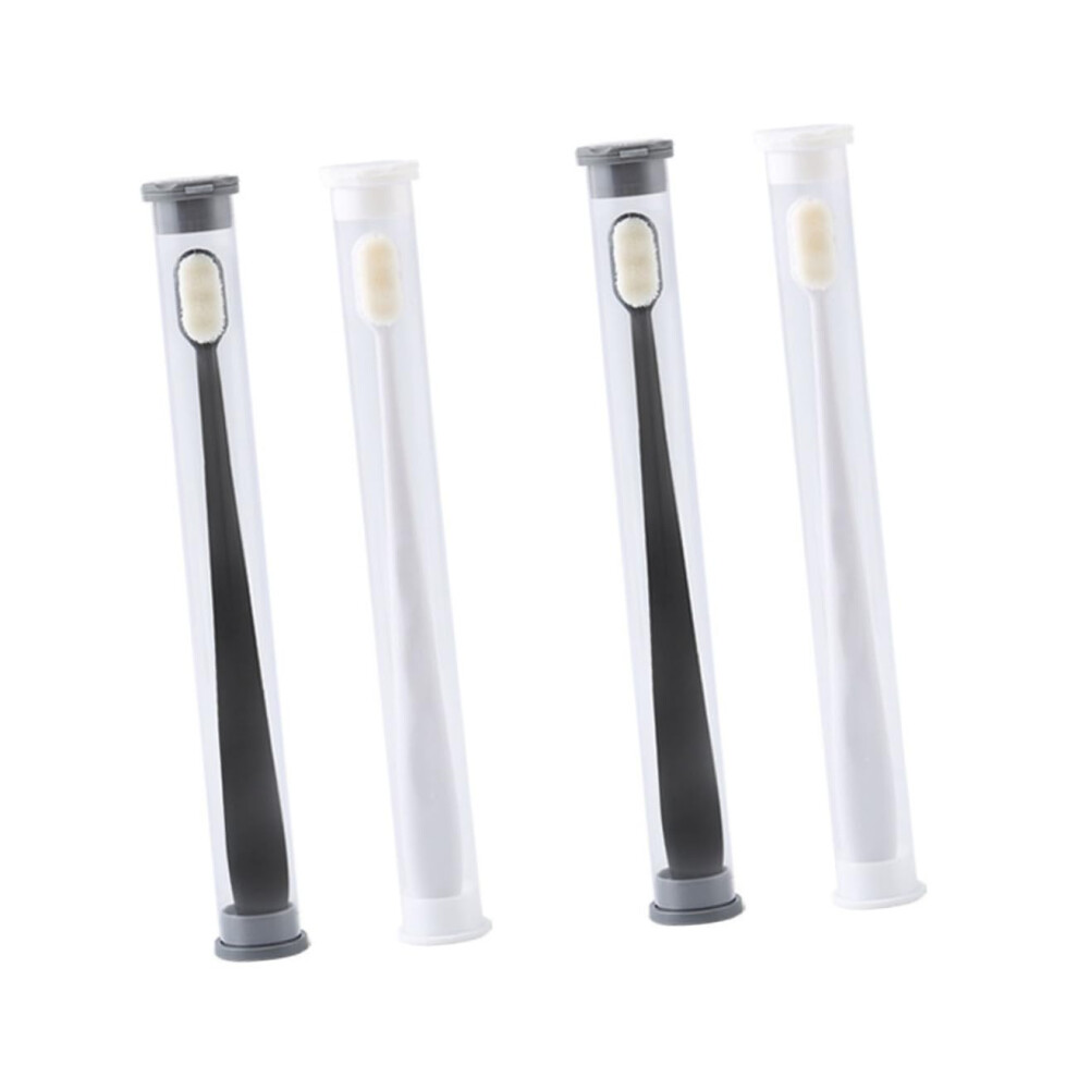4pcs Soft Toothbrush for Adults Nano Bristles Extra Soft Brush Head for Sensitive Teeth Travel