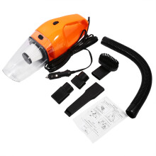 Bärbar och handhållen bildammsugare med hög effekt, 120 W motor och 5 m kabel, kan suga upp vått och torrt smuts för hemmakontor i bilen.