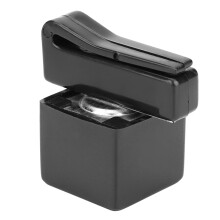 Soporte clásico para tiza de billar con clip magnético. Diseño de alta calidad para aficionados al billar.