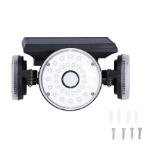 Motion Sensor Security Lights for Outdoor Spaces, Waterproof IP65 Adjustable Spotlights with Remote Control Solar Flood Lights