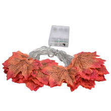 Waterproof Battery Operated, Maple Leaf String Lights For Indoor Outdoor Party Lights, Fall Garland Led Lights 9.8Ft Warm Light Plastic (2PCS)