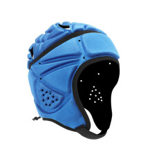 Rugby Helmet Adults Protective Hat Unisex Shockproof Safety Helmet One Size Blue with Air Vents for Rugby and Hockey