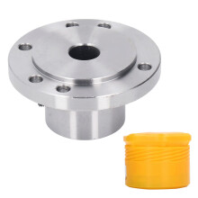 Placa frontal para mandril de torno em aço manganês de alta resistência, placa frontal para mandril de torno com 6 furos de montagem, construção