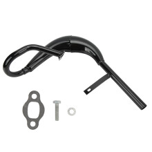Muffler Exhaust Pipe for 2 Stroke Engine, Flexible Muffler Pipe Universal Fit Low Noise Exhaust System for 49cc 60cc 66cc 80cc Motorized Bicycle Bike