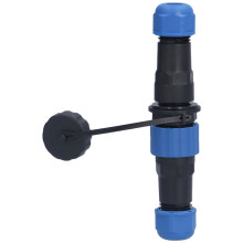 Connettore per cavi impermeabile per apparecchiature industriali, connettore per montaggio a pannello IP68 con terminazione a saldare push-pull,