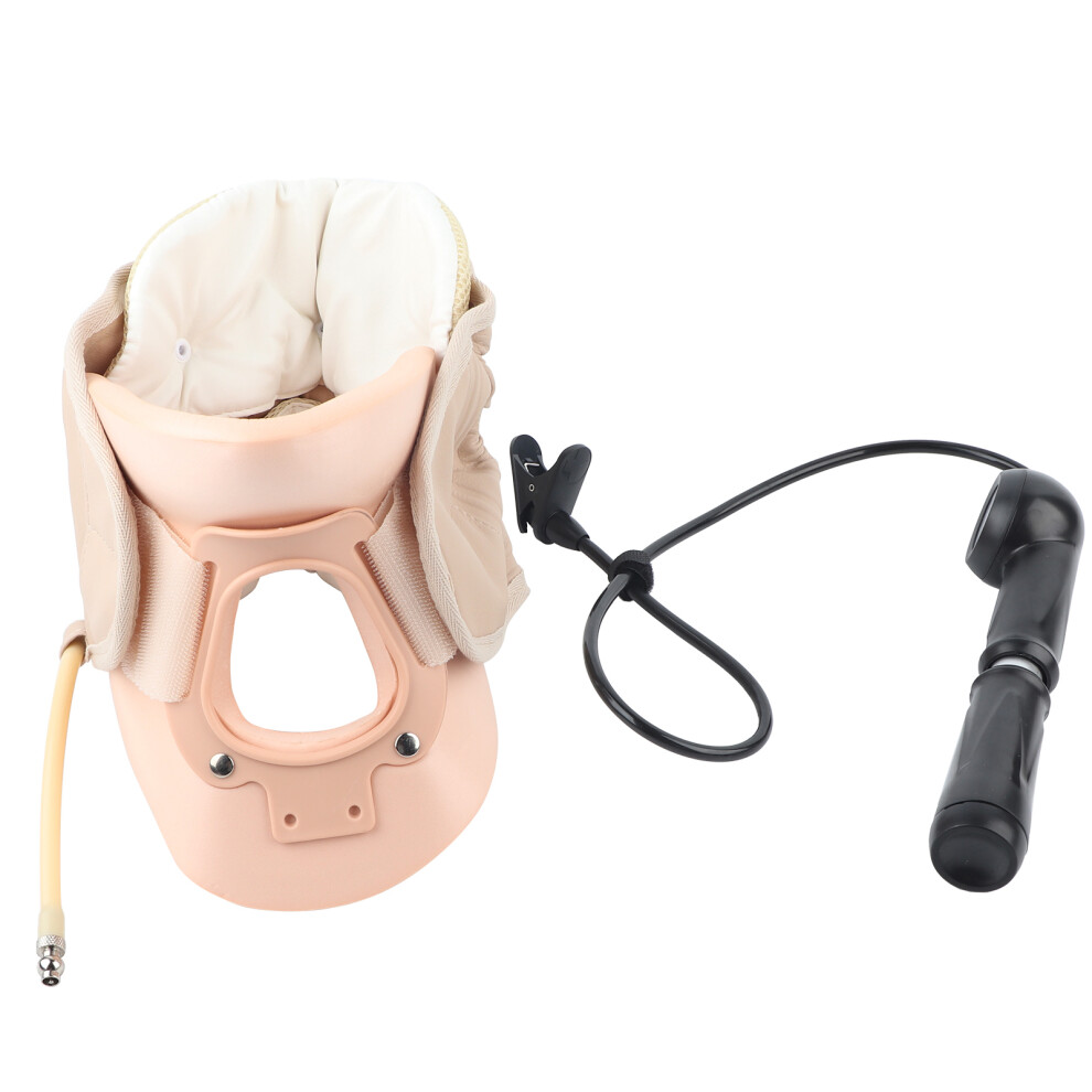 Inflatable Cervical Neck Traction Device, Air Traction Therapy for Spine Alignment and Neck Pain Relief, Ergonomics Design with Adjustable Air