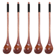 5 Pezzi Cucchiai di Legno Cucchiai da Cucina Cucchiai di Cucchiai di Riso Cucchiaio di Miscelazione Cucchiaino di Legno per Caffè Tè Marmellata