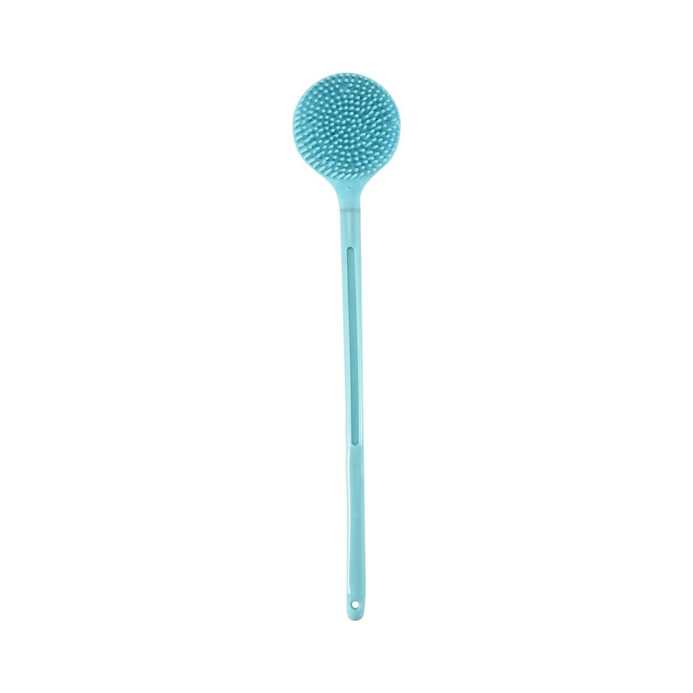 Double-Sided Shower Body Brush Silicone Long Handle Bathroom Wash Brush Bathing Massage Back Body Exfoliating Brush