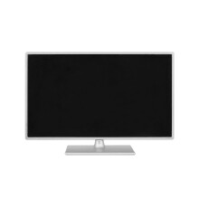 1:12 Schaal Poppenhuis Miniatuur Flatscreen TV Televisie Poppenhuis Meubels Accessoires (Zilver)