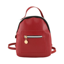 Cute Backpack for Women Leather Daypacks Convertible Shoulder Bag Purse Mobile Phone Messenger Crossbody Bag,Red