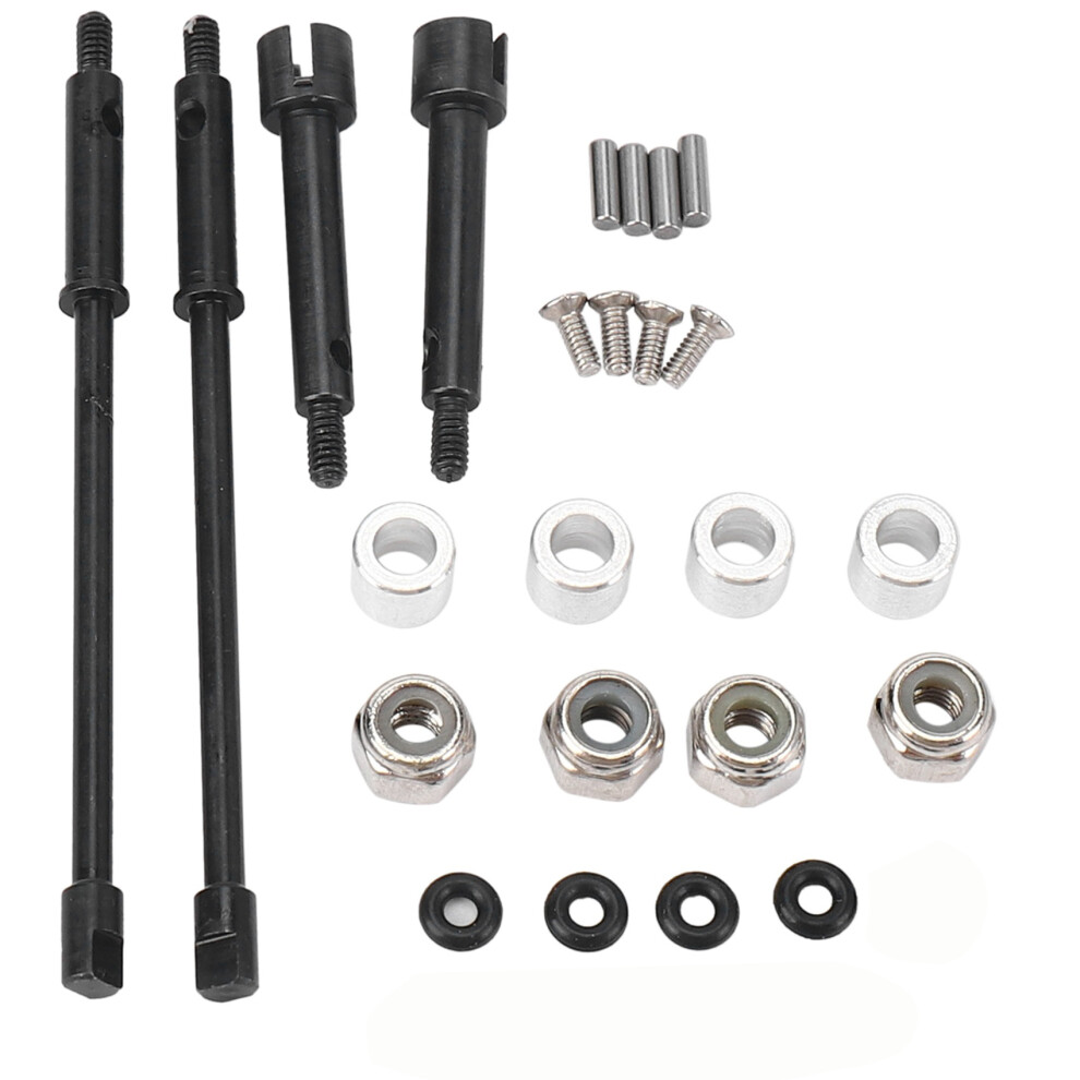 4Mm Widen Steel Drive Stub Axles Cvd Joint Drive Shaft Upgrade Parts For 1/24 Rc Crawler Axial Scx24 90081 Accessories 6031838159930