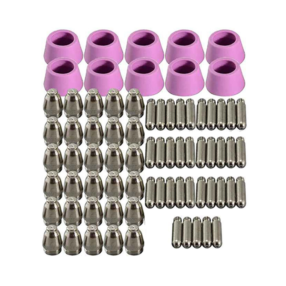 100Pcs Ag60 Plasma Cutting Machine Consumable Sg55 Plasma Cutter Accessories Plasma Torch Tip Electrode Cutter Kit 6034143188565