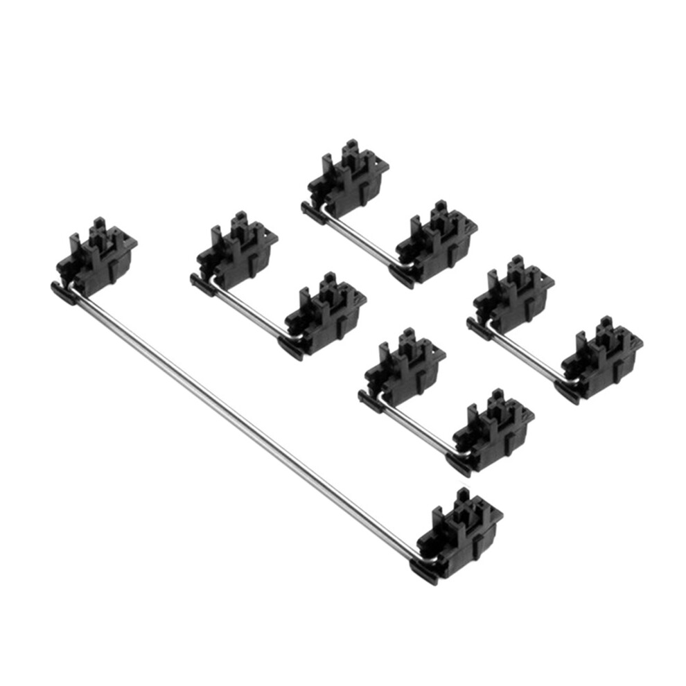 Steel Plate Satellite Shaft For Mechanical Keyboard Mx Axis Mounted 6.25U 2U Stabilizers-1 Black 6033635478351