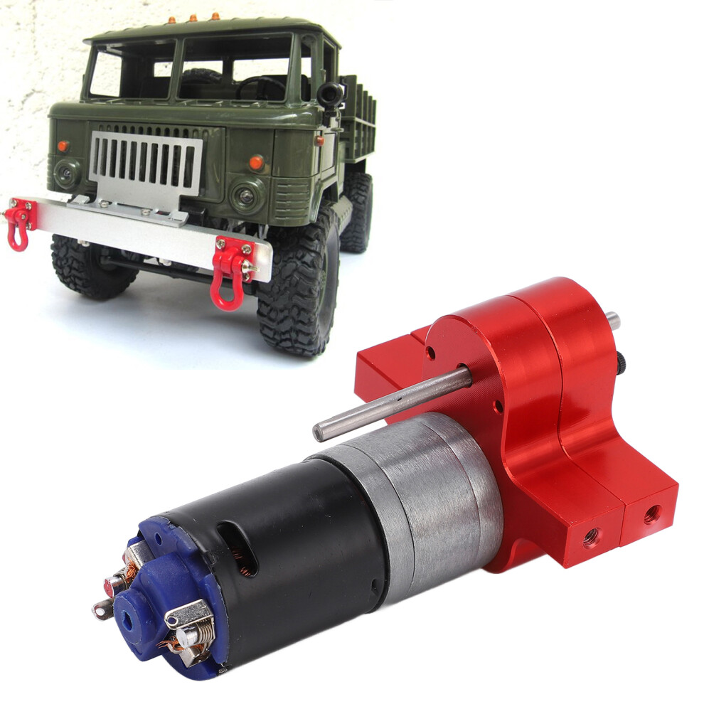 Metal Transmission Gear Box With 370 Motor For Wpl B1 C14 1/16 Military Truck, Red 6901376701345