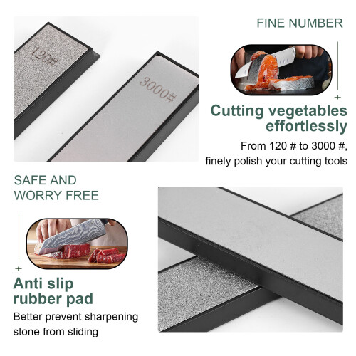 8Pcs Diamond Stone Bar Knife Sharpener Fixed Angle Sharpening Diamond Whetstone Kitchen Frinding Blade Sharpening 2